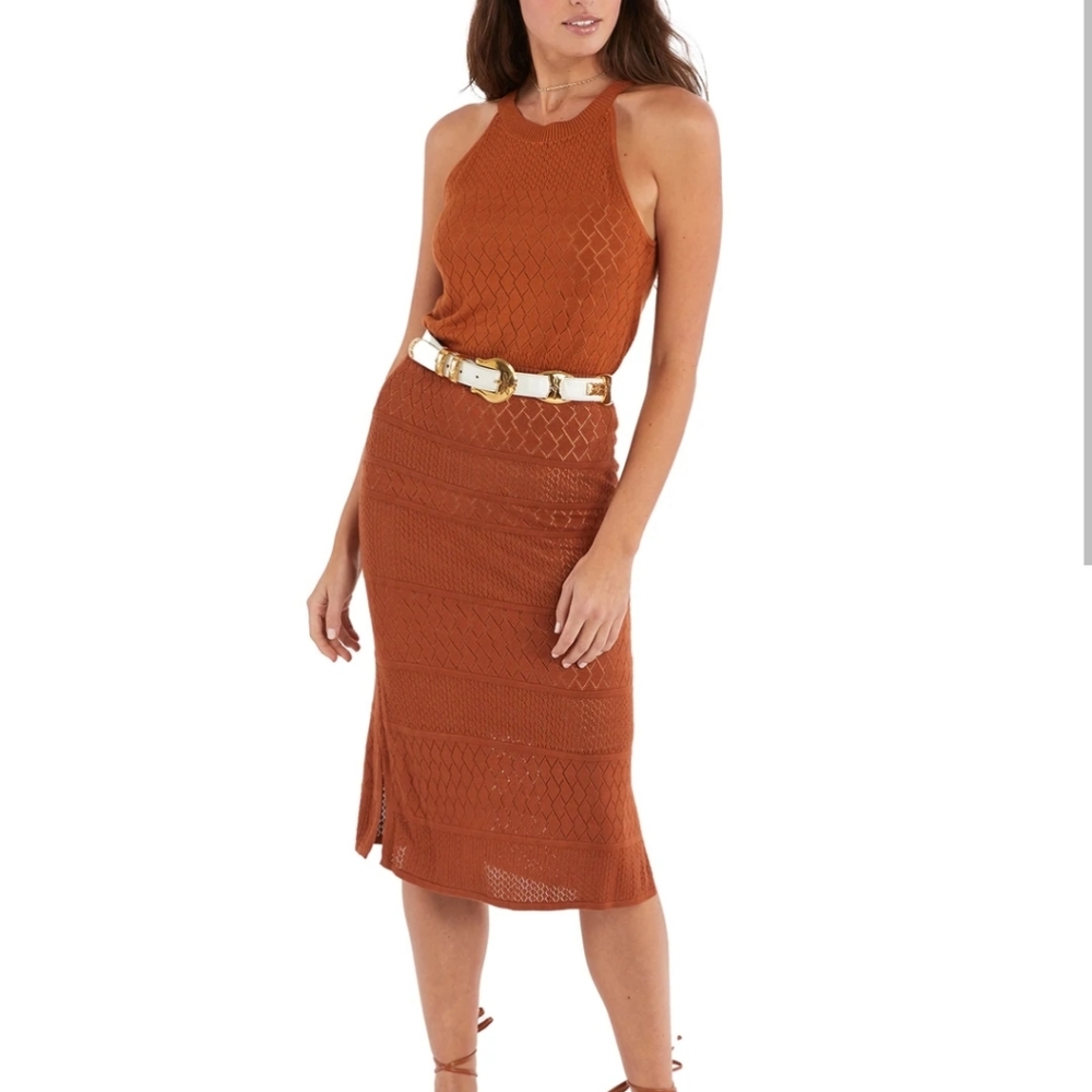 Knit skirt set